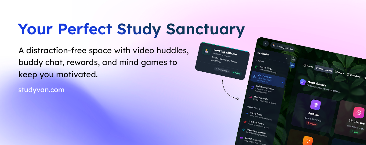 Study Van : A Smarter Lo-fi Environment to Focus in a Distracted World